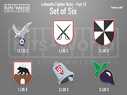 Kitsworld SAV Sticker Set - Luftwaffe Fighter Units - Part 10 